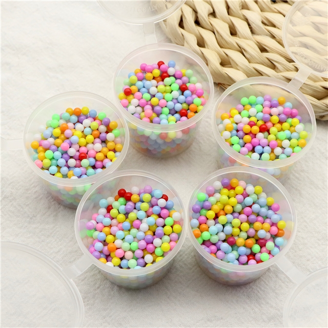 mixed color round beads (without hole)