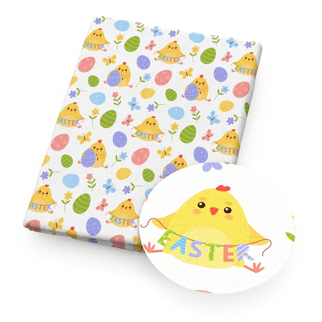 polyester cotton easter series polyester cotton fabric set (6 pcs/set)