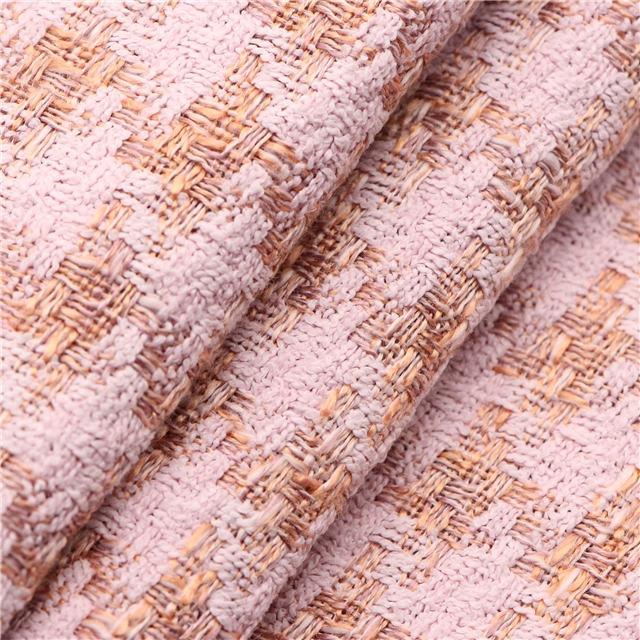 Imitation linen tie dye houndstooth small fragrant woven fabric 10A,50*145cm(19.7*57.1
