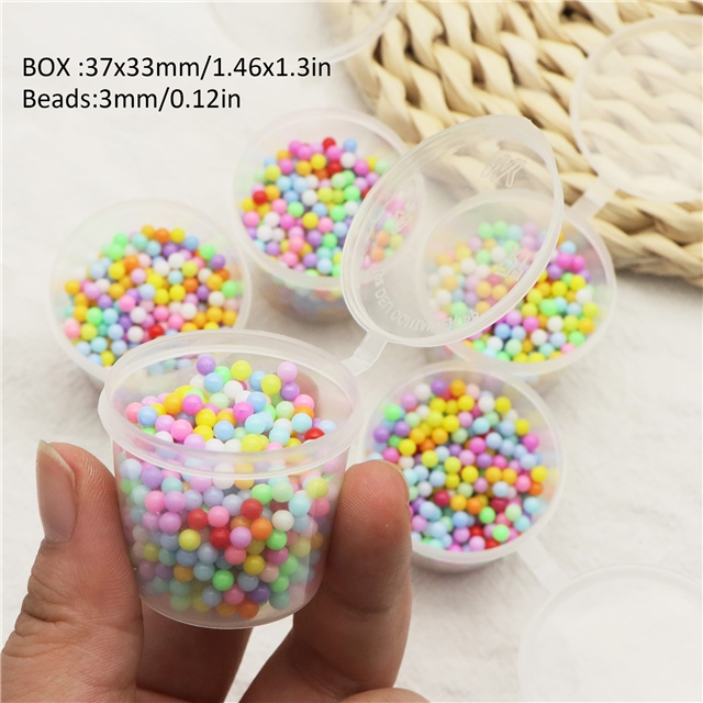 mixed color round beads (without hole)