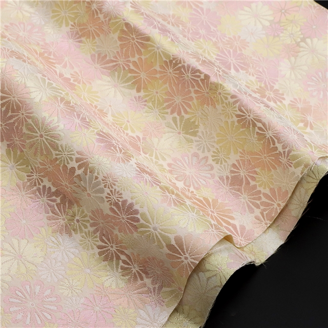 chinese style daisy jacquard fabric