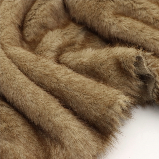 double color mink plush fabric 13#earth-yellow,50*170cm(19.7*66.9