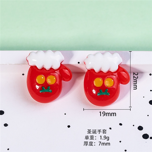 plastic/resin christmas series 3d resin accessories