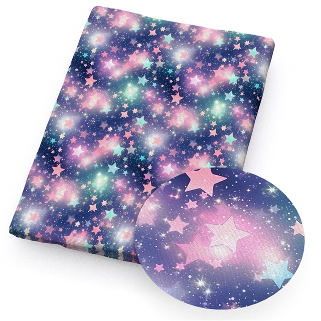 polyester cotton planet series polyester cotton fabric set (6 pcs/set)