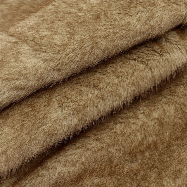 double color mink plush fabric 13#earth-yellow,50*170cm(19.7*66.9