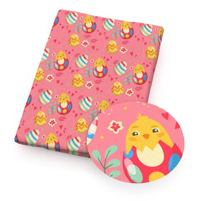 polyester cotton easter series polyester cotton fabric set (6 pcs/set)
