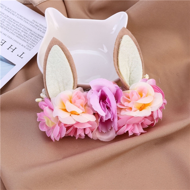 fabric christmas antlers ears baby nylon headband