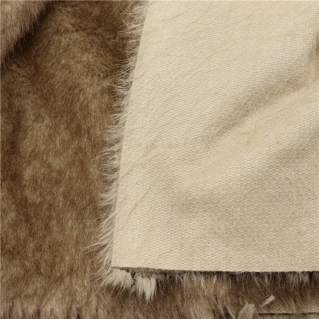 double color mink plush fabric 13#earth-yellow,50*170cm(19.7*66.9