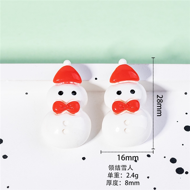 plastic/resin christmas series 3d resin accessories