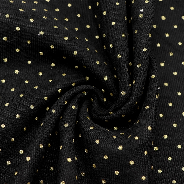 glitter dots corduroy fabric