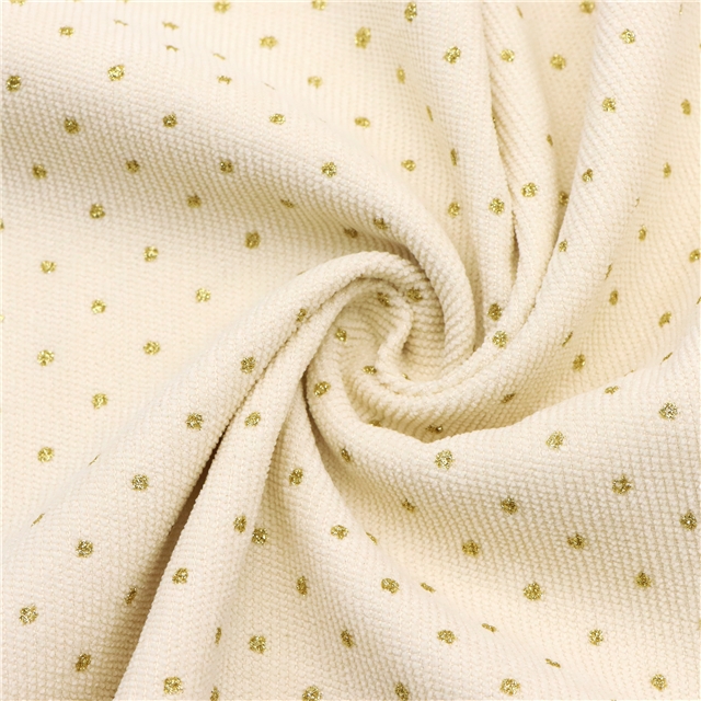 glitter dots corduroy fabric