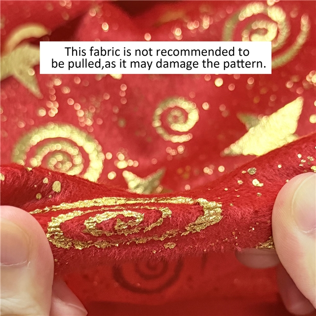 hot stamping swirls star velvet fabric