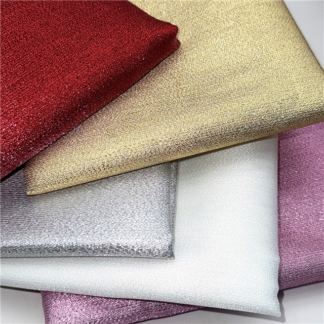 plain gold and silver jacquard fabric