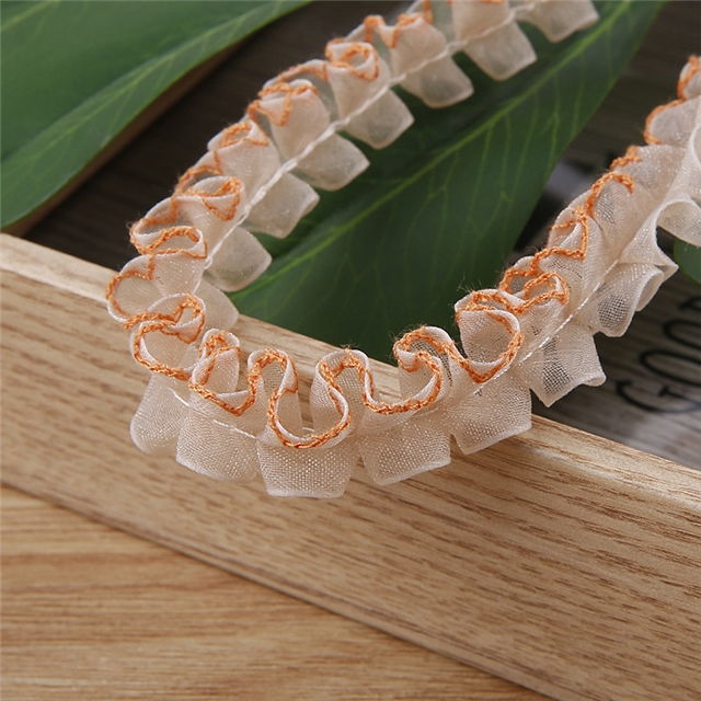 wrinkled wave lace webbing
