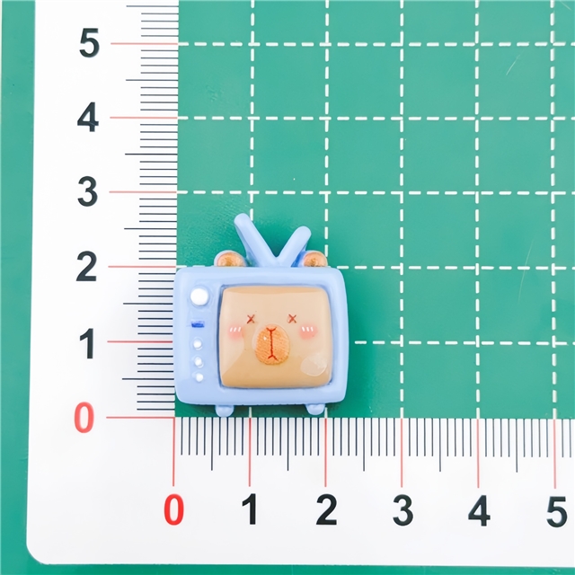 plastic/resin cute capybara 3d resin accessories