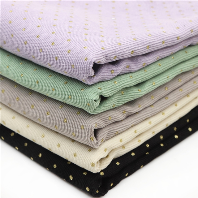 glitter dots corduroy fabric