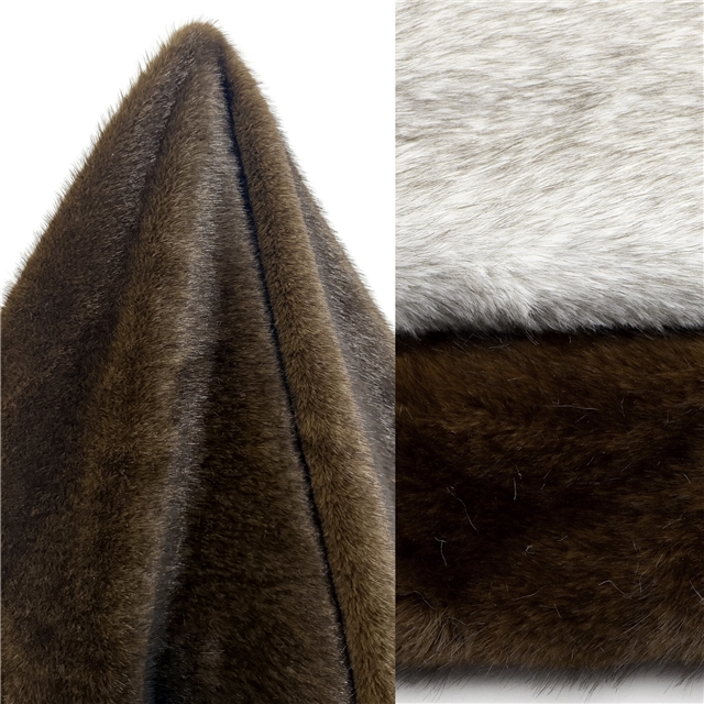 double color mink plush fabric 13#earth-yellow,50*170cm(19.7*66.9