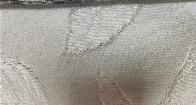 relief leaf gold and silver jacquard fabric