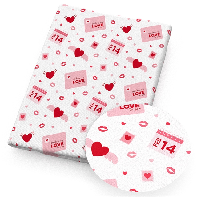 polyester cotton valentine