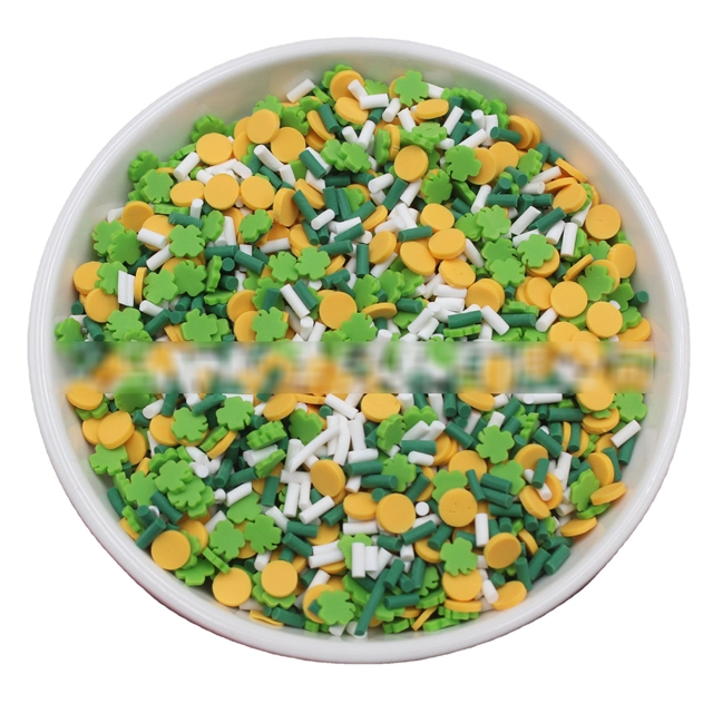 pvc mixed clover sugar grain round soft clay packaging filler