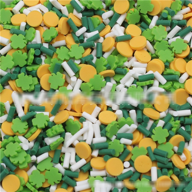 pvc mixed clover sugar grain round soft clay packaging filler