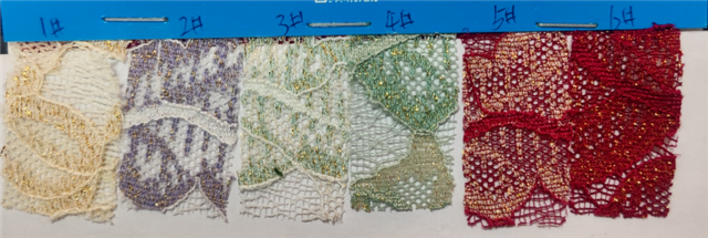 golden silk leaf hollow lace fabric