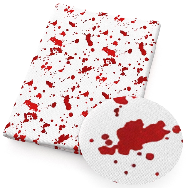 polyester cotton halloween blood series polyester cotton fabric set (4 pcs/set) polyester cotton fabric,50*45cm(19.7*17.7