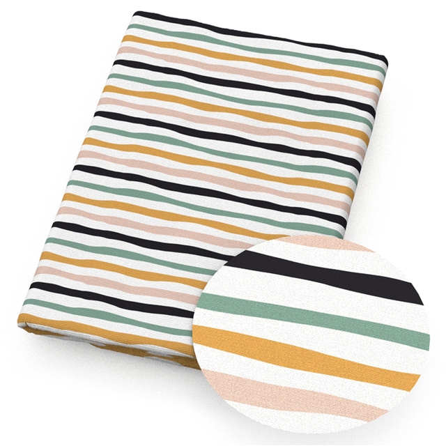 polyester cotton geometric leaves series polyester cotton fabric set (8 pcs/set)