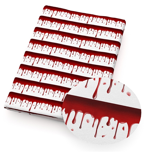 polyester cotton halloween blood series polyester cotton fabric set (4 pcs/set) polyester cotton fabric,50*45cm(19.7*17.7