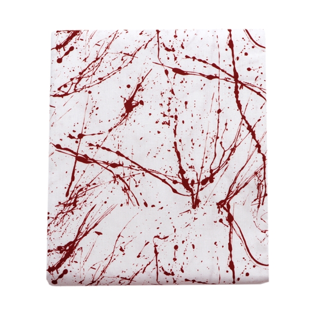polyester cotton halloween blood series polyester cotton fabric set (4 pcs/set) polyester cotton fabric,50*45cm(19.7*17.7