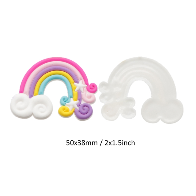 Soft glue soft rubber rainbow accessories 13# 50*38mm(2*1-1/2