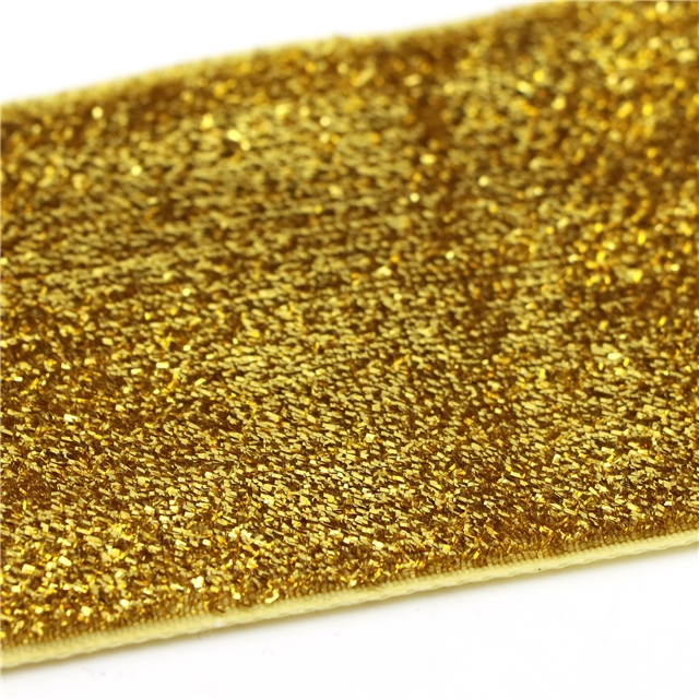 2" metallic velvet no elastic ribbon