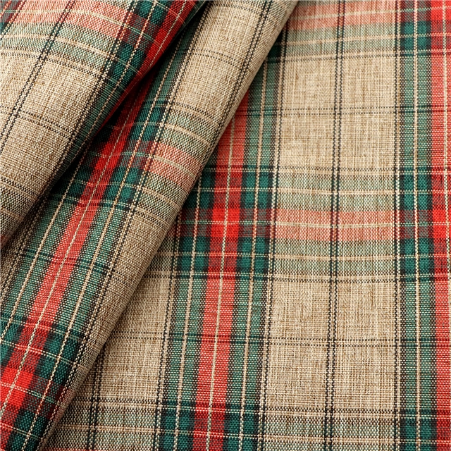 plaid gold and silver thread imitation linen fabric 14#,50*150cm(19.7*59.1