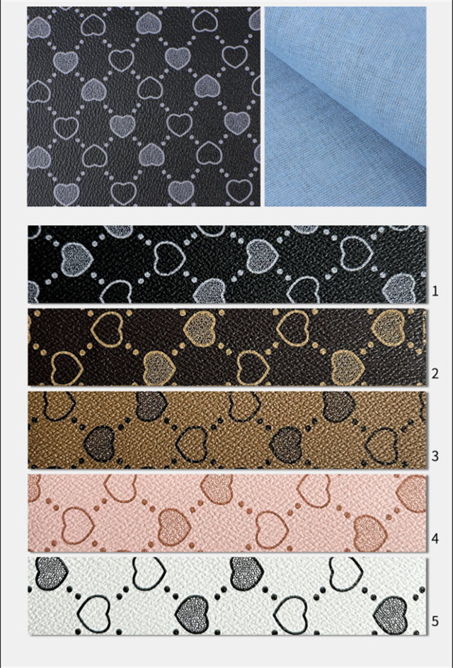 synthetic leather heart faux leather