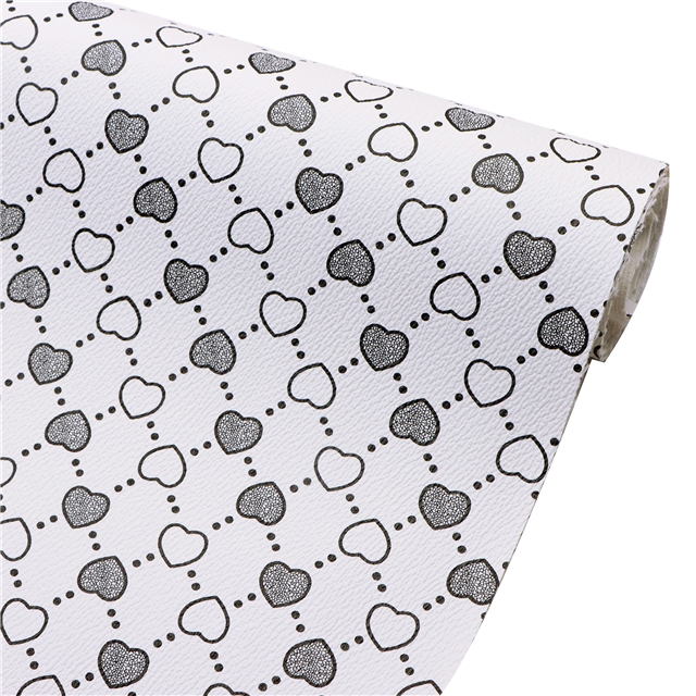 synthetic leather heart faux leather 30*140cm(11.8*55.1