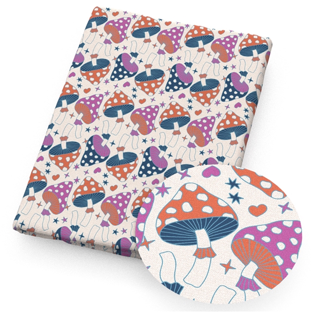 polyester cotton geometry leaves flowers series polyester cotton fabric set (12 pcs/set)
