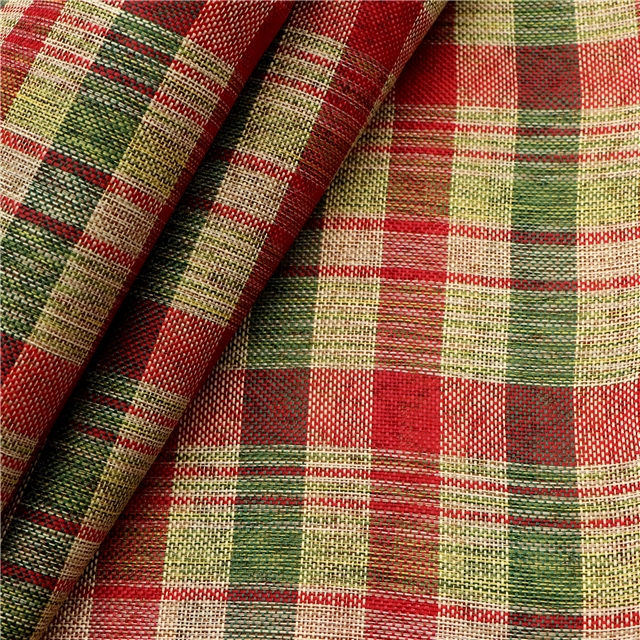 plaid gold and silver thread imitation linen fabric 40#,50*150cm(19.7*59.1
