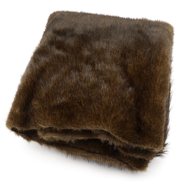 double color mink plush fabric 13#earth-yellow,50*170cm(19.7*66.9