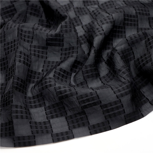 organza small grid jacquard cutting fabric 1#white,50*140cm(19.7*55.1