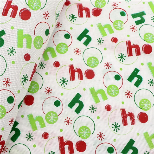 glitter christmas snowman ink printed faux linen fabric