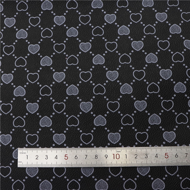 synthetic leather heart faux leather