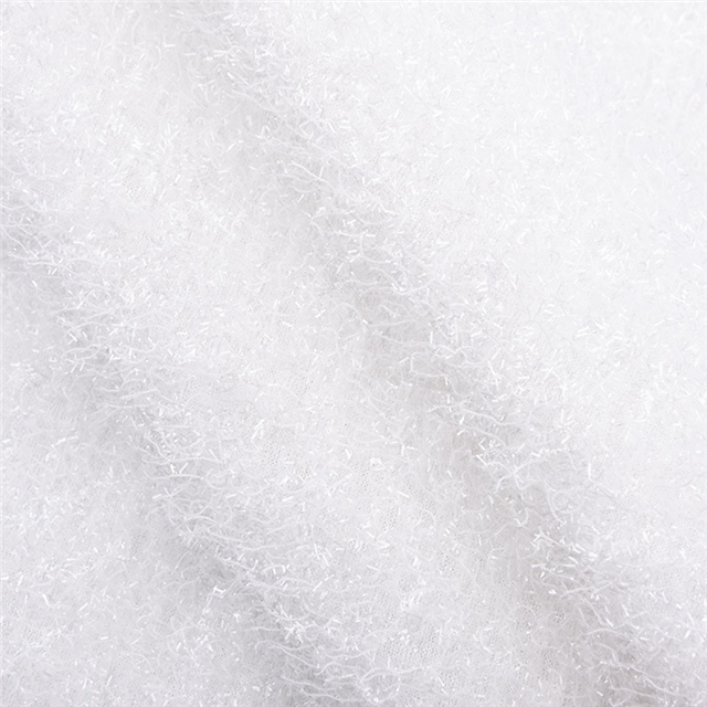 2 ways bright silk scallion velvet tassel knitted fabric