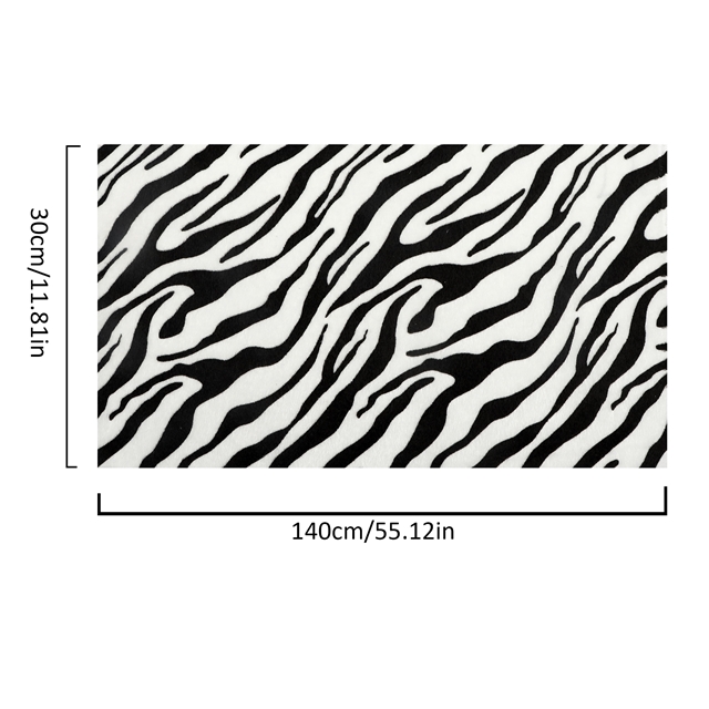 synthetic leather simulated horsehair zebra stripes faux leather