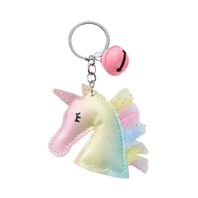 gradient unicorn keychain pendant