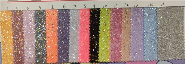 synthetic leather chunky glitter sequins faux leather