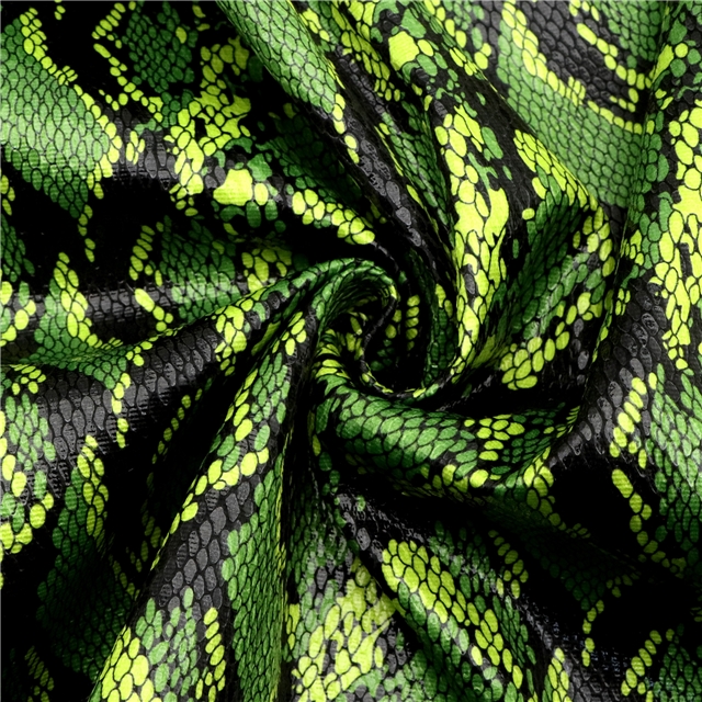 press bright snake patterned membrane velvet fabric