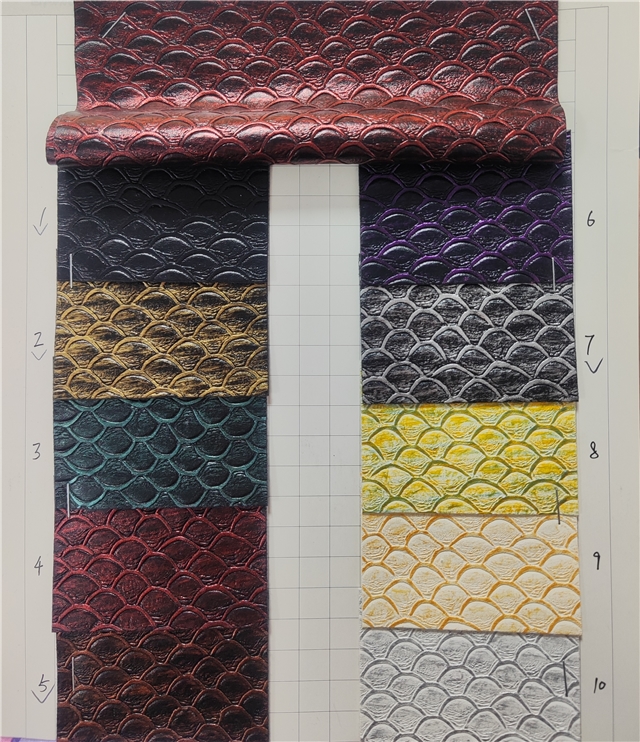 synthetic leather bump texture large fish scales faux leather
