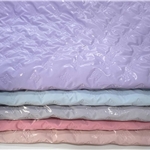 ultrasonic quilted butterfly knot embossed pu cotton composite fabric