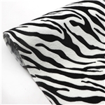 simulated horsehair zebra stripes faux leather