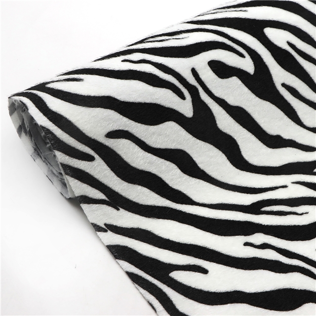 synthetic leather simulated horsehair zebra stripes faux leather